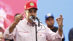 Nicols Maduro, durante un acto en Caracas