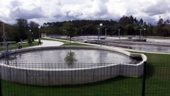 La mayor parte de la red de aguas residuales de Teo desemboca en la depuradora de Calo (en una imagen de archivo)
