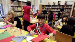 La Biblioteca Municipal Central acogi� ayer talleres para los m�s peque�os.