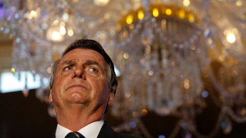 Bolsonaro, durante un acto con simpatizantes en Miami el pasado 3 de febrero.