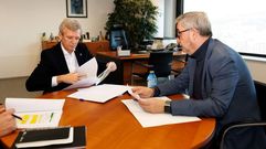 La reuni�n entre Alfonso Rueda y Blas Garc�a se celebr� en la delegaci�n de la Xunta en Pontevedra