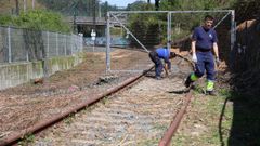 La limpieza de la v�a por parte de la Autoridad Portuaria fue el primer paso para su puesta a punto