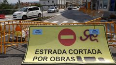 Imagen de un corte anterior de la avenida de A Barca