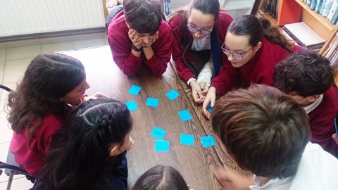 Nios del colegio Fogar de Santa Margarida de A Corua