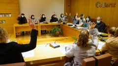 Pleno municipal en el Concello de Allariz. 