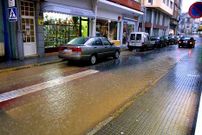 La calle Galicia era una de las m�s afectadas por las riadas.