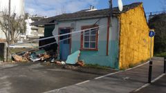 Un conductor drogado se empotr� contra una vivienda en A Milagrosa.