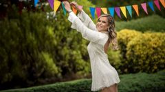 Liliana Herrero Alfeirán durante los preparativos para la celebración de su cumpleaños.