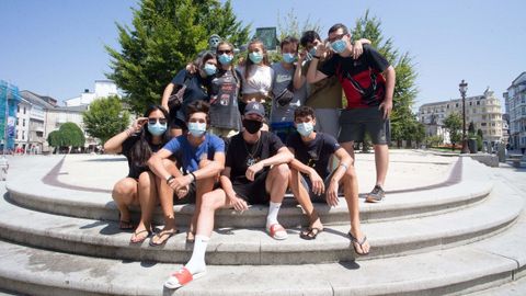 Turistas cuentan su experiencia en Lugo y c�mo adoptan las medidas contra el covid-19