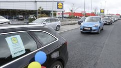 Marcha reivindicativa del personal de Lidl, en foto de archivo