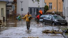 Jesenik es una de las ciudades checas afectadas por el temporal.