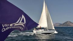 Imaxe de arquivo dunha peregrinaci�n mar�tima no Cami�o da R�a Muros Noia.