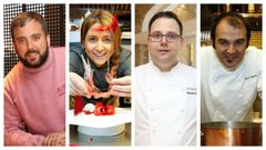 �scar Vidal, Luc�a Freitas, Manuel Garc�a y Marcelo Tejedor, cocineros con estrella Michelin