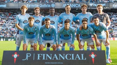 Formaci�n inicial del Celta ante el Mallorca este domingo.