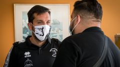 Hern�n P�rez, en su etapa como t�cnico de Unionistas de Salamanca.