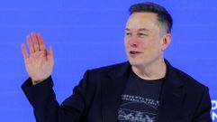 Musk, en su intervenci�n en Davos