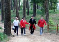 El Monte Central, donde viven los burros Emilia y Pardo, es lugar de pr�ctica de deporte.