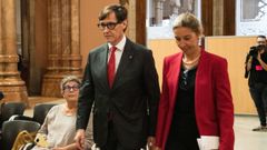 El presidente de la Generalitat, Salvador Illa, durante el acto de apertura del Ao Judicial