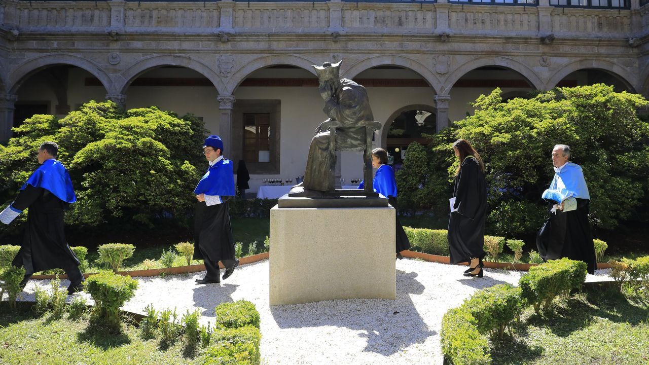 La USC abre el curso de la mano del presidente de la Xunta y de los tres rectores del SUG