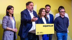 Vilalta, Junqueras y Rufin, entre otros, tras reunirse este sbado la cpula de ERC.