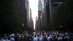 El Manhattanhenge del ao pasado, julio de 2014