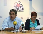 Lores y Olaia Fernández presentaron las enmiendas del BNG. 
