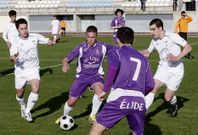 Los jugadores del Lemos siguen invictos en A Pinguela en esta segunda vuelta de la liga.