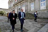 Louz�n y Lores llegaron ayer juntos al acto de la firma del convenio en la Diputaci�n.