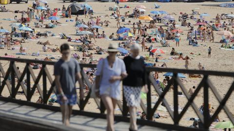 Playa de Mera el pasado 17 de julio.