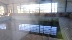 La piscina municipal de Portas, que se estren� en el 2012, en una foto de los �ltimos d�as.