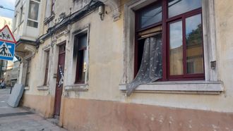El inmueble qued� precintado por la Polic�a tras el incendio de esta madrugada