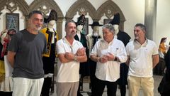 Un momento da visita � montaxe da exposici�n