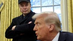 Elon Musk y Donald Trump en el despacho oval