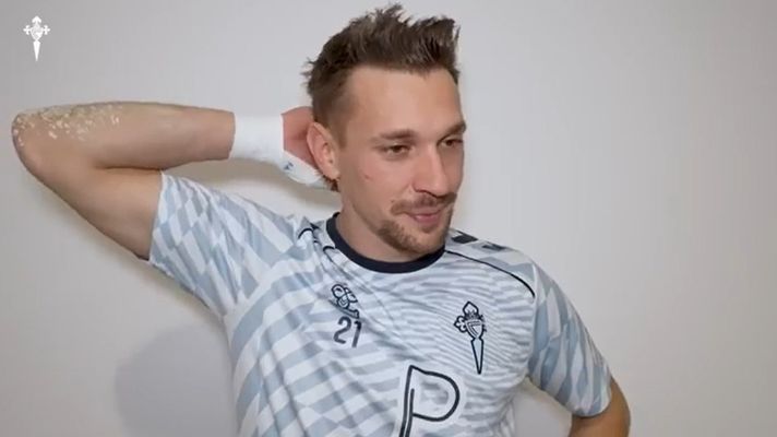 Radu se mostr feliz tras ganar y dejar la portera a cero en el Celta-Madrid.
