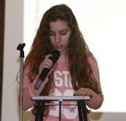 Carolina Carreira, en un acto en el instituto. 