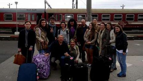 Un grupo del Xelm�rez I en Ruman�a, en una visita del programa Comenius financiada por la UE.