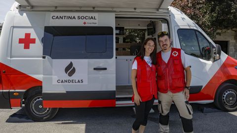 Marta y Sergio componen el equipo de la Cantina Social.