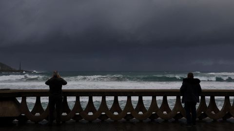 La borrasca Ingrid, a su paso por A Coru�a