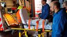 Traslado de un bebe del hospital de Arriondas