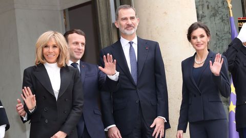 Uno de los ultimos pblicos con el presidete de Fancia el 11 de marzo