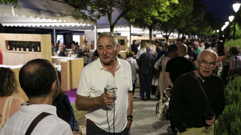 Ambiente nocturno en el paseo del Malecn durante del festival 