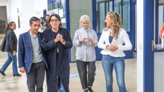 La conselleira de Industria, Mar�a Jes�s Lorenzana, en Ferrol; con Jos� Manuel Rey y Martina Aneiros