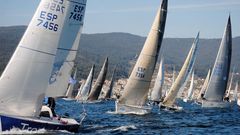 Salida de la primera etapa de la V Regata Interclubes de la R�a de Pontevedra