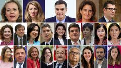Nuevo Gobierno de S�nchez julio 2021.Estos son las tres vicepresidentas y los 20 ministros que forman con Pedro S�nchez el cuarto Gobierno de coalici�n
