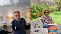 Los escritores Antonio Rubio y su hijo Nacho Rubio