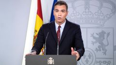Comparece Pedro S�nchez tras la exhumaci�n de Franco