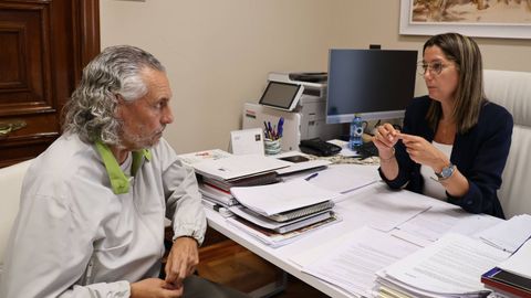 Lara Méndez y Pablo Permuy, concejal de Recursos Humanos