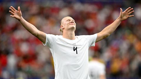 Erling Haaland festeja el triunfo n�rdico.