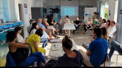 Reuni&oacute;n del GALP Golfo &Aacute;rtabro Norte en la Casa do Pescador, en Mi&ntilde;o