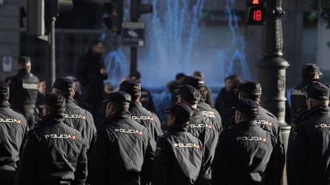 Acto de celebracin del bicentenario de la Polica Nacional celebrado este sbado en Oviedo.